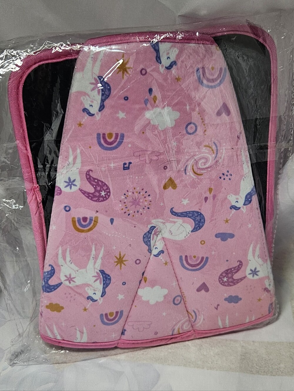Kids Pink Unicorn Seat Belt Cover Cushion Strap Shoulder Pad NWT
